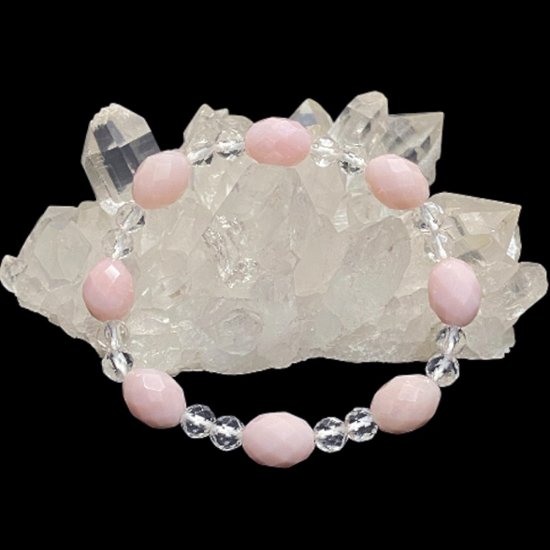 天然石  ピンクオパール ブレスレット 17cm (25128) 画像