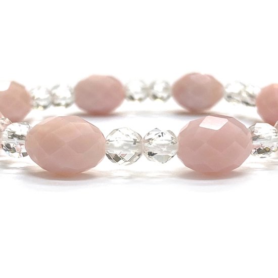 天然石  ピンクオパール ブレスレット 17cm (25128) 画像