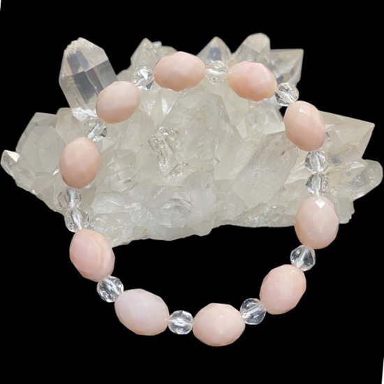 天然石  ピンクオパール ブレスレット 179.5cm (25129) 画像