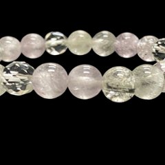 天然石 クンツァイト 水晶 ブレスレット  (15.5cm) 2608画像