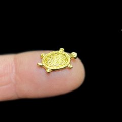 おまけ付き☆ 金運 財運 繁栄 お宝 タカラガイ ゴールド銭亀 ゴールドルチルクォーツのセット(2607) 開運 金運 風水 お守り 黄金の開運護符 開運アイテム画像