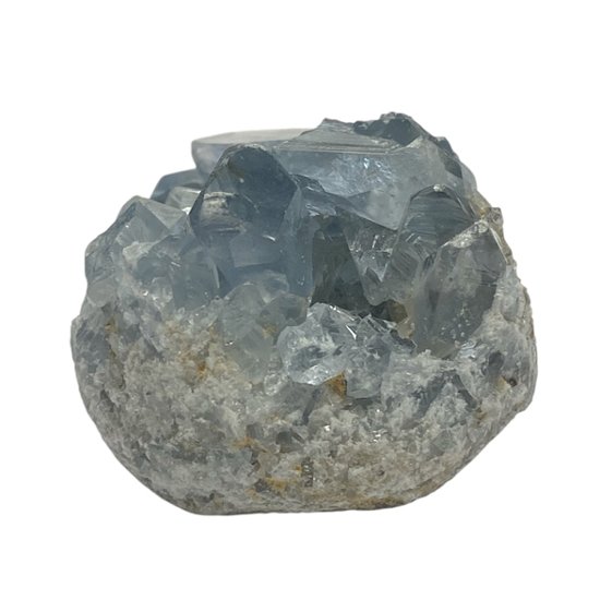 おまけ付き☆天然石 セレスタイト 天青石 原石 クラスター (2620) 鉱物 鉱石 標本 置物 画像