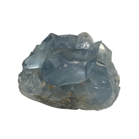 おまけ付き☆天然石 セレスタイト 天青石 原石 クラスター (2620) 鉱物 鉱石 標本 置物 画像