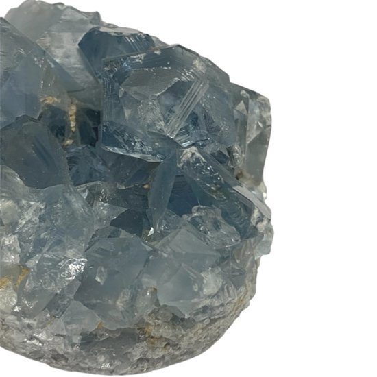 おまけ付き☆天然石 セレスタイト 天青石 原石 クラスター (2620) 鉱物 鉱石 標本 置物 画像