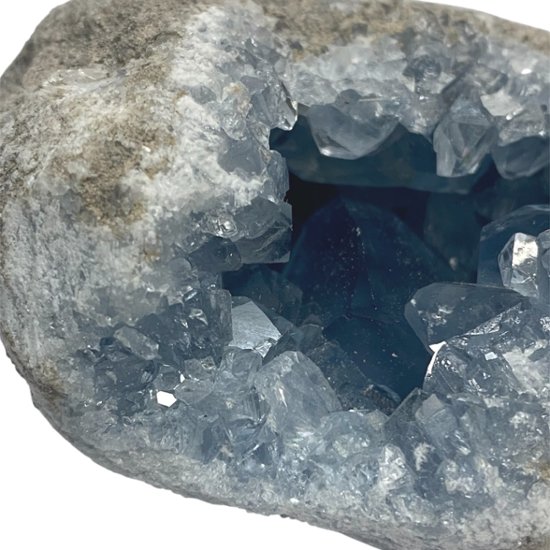 おまけ付き☆天然石 セレスタイト 天青石 原石 クラスター (2621) 鉱物 鉱石 標本 置物 画像