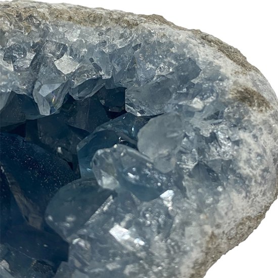 おまけ付き☆天然石 セレスタイト 天青石 原石 クラスター (2621) 鉱物 鉱石 標本 置物 画像