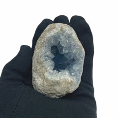 おまけ付き☆天然石 セレスタイト 天青石 原石 クラスター (2621) 鉱物 鉱石 標本 置物 画像