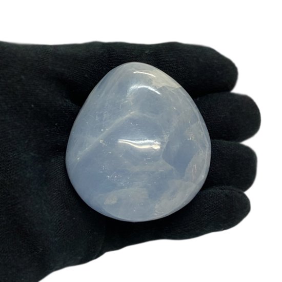 おまけ付き☆天然石 セレスタイト 天青石 磨き石 (2623) 鉱物 鉱石 標本 置物 画像