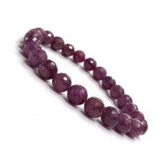 天然石 5A  カットルビー ブレスレット  (2632) 16.5cm画像