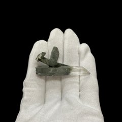 天然石  ガネーシュヒマール産  ヒマラヤ水晶 クラスター  クローライトINクォーツ（2644）画像