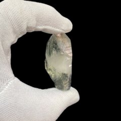天然石  ガネーシュヒマール産  ヒマラヤ水晶 クラスター  クローライトINクォーツ（2645）プレート付き画像