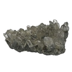 天然石  ガネーシュヒマール産  ヒマラヤ水晶 クラスター  クローライトINクォーツ（2650）プレート付きの画像