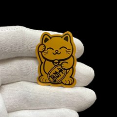 おまけ付き☆ 開運金運財運アップ ｢ 飛躍馬開運護符カード 黄金招き猫  金銭亀 白蛇抜け殻 ゴールドルチルさざれ石  オーガンジー袋」お任せ6点セット画像
