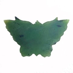 天然石 ネフライト 軟玉翡翠 蝶（26112）手彫り 彫刻　画像