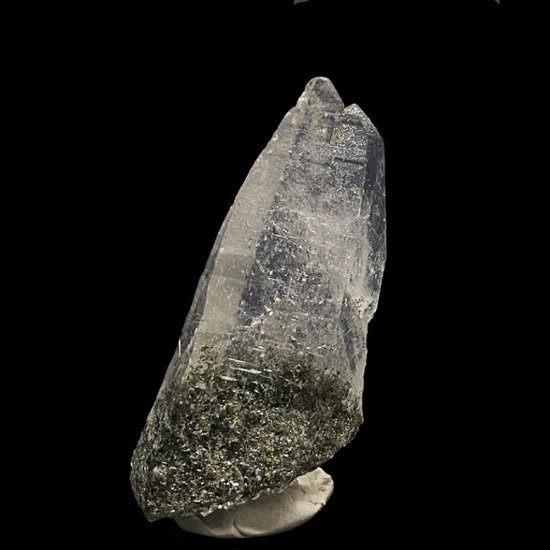天然石  ガネーシュヒマール産  ヒマラヤ水晶 クラスター  クローライトINクォーツ（26121）画像