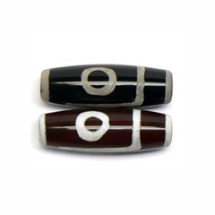 天然石 チベット天珠  一眼天珠（1個) 【おまかせ品】の画像