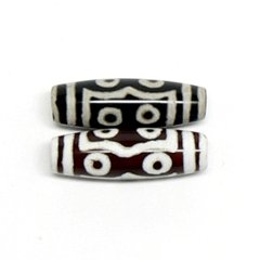 天然石 チベット天珠 七眼天珠（1個) 【おまかせ品】の画像