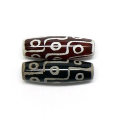 天然石 チベット天珠 十二眼天珠（1個) 【おまかせ品】の画像