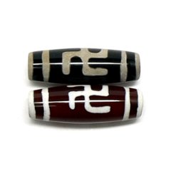 天然石 チベット天珠 萬字天珠 【おまかせ品1個】の画像