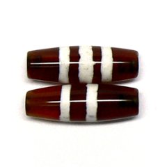 天然石 チベット天珠 線珠（1個）【おまかせ品】の画像