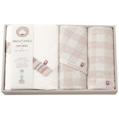 抗菌・防臭加工タオルセット マルチカラー ナチュコットの画像