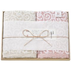 バスタオル2枚セット ピンク 今治謹製 紋織タオルの画像