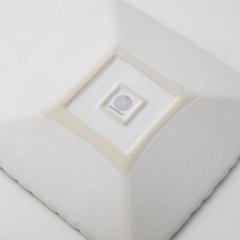ジェンガラ陶器 - スクエア フランジバニプレート ジェンガラケラミック画像