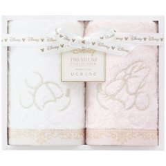 ウォッシュタオル2枚セット ピンク ディズニー プレミアムの画像