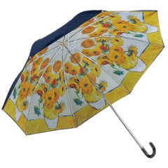 晴雨兼用 名画 折りたたみ傘 ゴッホ ひまわりの画像