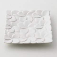 ジェンガラ陶器 スクエアフランジパニプレート（13.5cm）画像