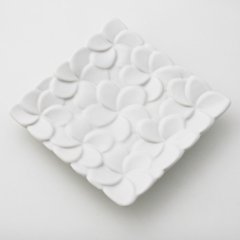 ジェンガラ陶器 スクエアフランジパニプレート（13.5cm）画像