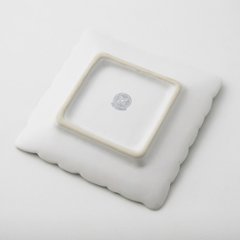 ジェンガラ陶器 スクエアフランジパニプレート（13.5cm）画像