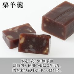 羊羹２種（栗羊羹・紫雲羹）と栗饅頭詰合せ画像