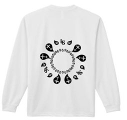 ペイズリー柄長袖Tシャツ(white)画像