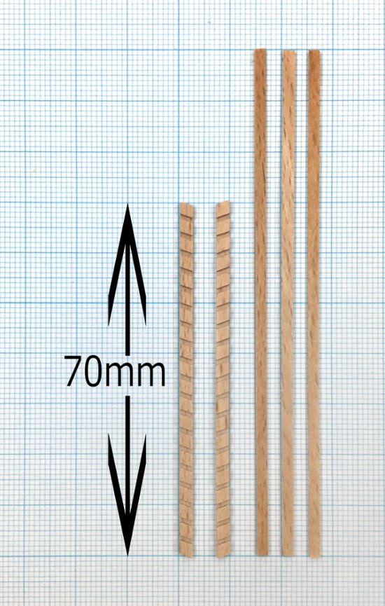 階段・はしご（組立用パーツ）70mm画像