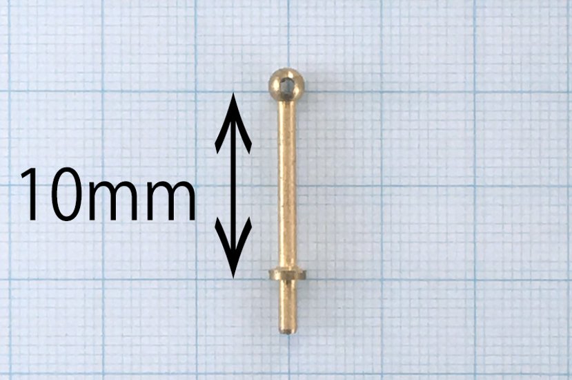 コーレル支柱(真鍮)1穴10mm（1セット10）画像