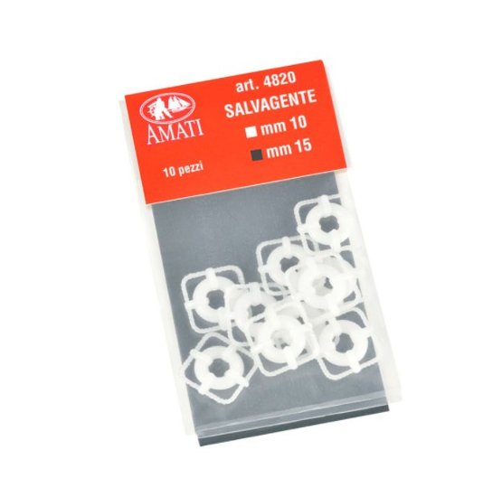 プラスチック製救命浮き輪15mm(10個)画像