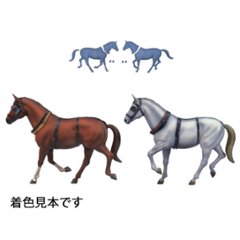 駅馬車（改訂版）馬フィギュア / 1セット（2）の画像