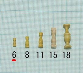 ●支柱(柘植)タカサ6mm（1セット10）画像