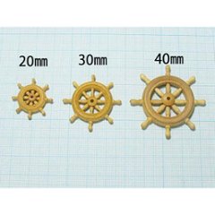 舵輪（柘植）30mmの画像