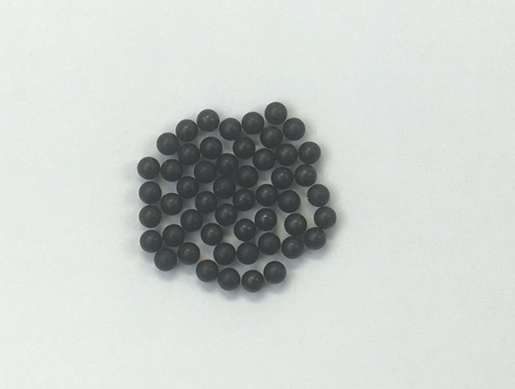 大砲の弾（50個）径2mm：材質スティール：カルダークラフト社画像