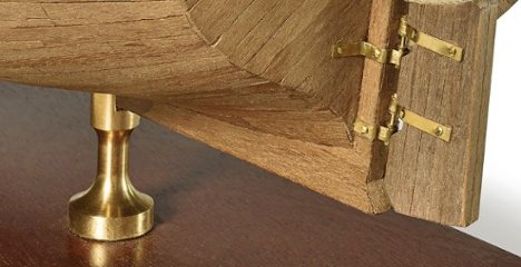 帆船模型支柱（真ちゅう製）販売単位(1個)高さ29mm　(スリット幅5mm深さ9mm)画像