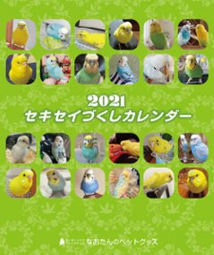 2021年 セキセイづくし卓上カレンダー（セキセイインコ）の画像