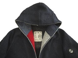 ナッピングフリースフーデッドパーカー　MADE IN JAPAN画像