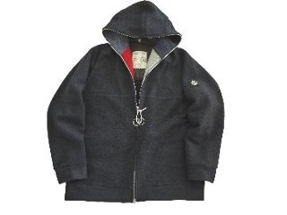 ナッピングフリースフーデッドパーカー　MADE IN JAPAN画像