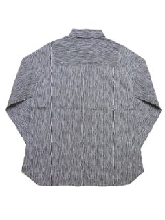 ランダムプリントストライプラウンドカラーシャツ　MADE IN JAPAN画像