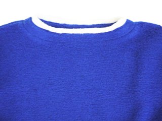 ナッピングフリースボートネックプルオーバー　MADE IN JAPAN画像