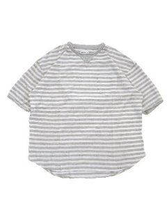 アンカーメッシュジャカードダブルロールネックT　MADE IN JAPANの画像