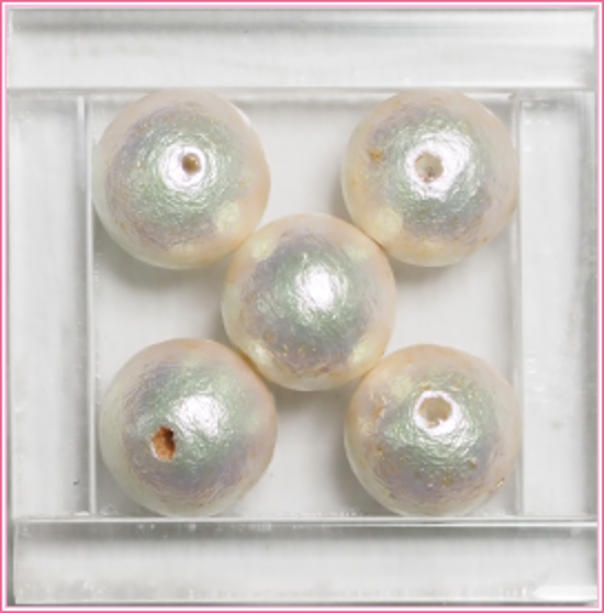 コットンパール10mm 西洋茜　約4個入り画像