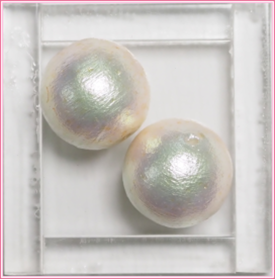 コットンパール14mm 西洋茜　約2個入り画像
